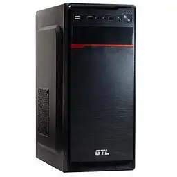 Корпус GTL T1668 чорний, без БЖ, Mini Tower, Micro ATX / Mini ITX, 2xUSB 2.0, 370x176x410 мм, 0.4 мм, 2.6 кг