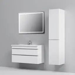 Тумба з умивальником Am.Pm Hit підвісна 100 см білий M93A-FHX01002-WC01002WG38, Білий - мініатюра 7