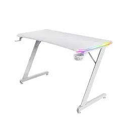 Trust Стіл GXT 709W LUMINUS, (120х74см), RGB, білий - мініатюра 9