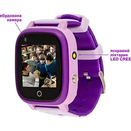 Smart Watch AmiGo GO005 4G WIFI Thermometer Purple - мініатюра 7