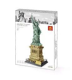 Конструктор Архітектура Wange 3D Статуя Свободи The Statue of Liberty для дітей та дорослих 3Д 1409 деталей - мініатюра 2