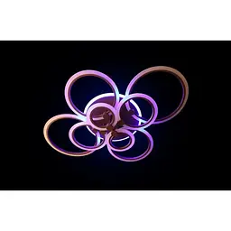 Люстра світлодіодна з пультом Linisoln 1888-8 CF LED 3 COLOR Dimmer - мініатюра 3