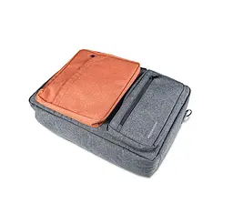 Рюкзак-сумка для ноутбука 15.6" ModeCom Reno сіро-помаранчева - мініатюра 2