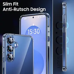 Прозорий чохол UniqueMe 5-в-1 для Samsung Galaxy S25 із повним захистом - мініатюра 2