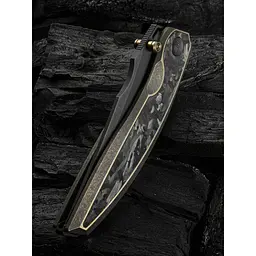 Ніж складаний мисливський Weknife Quinseris, (10,1 см) Bohler M390 / Titanium бронзовий - мініатюра 15