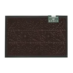 Килимок придверний Eco Fabric Листя з кромкою коричневий 40 х 60 см (4060-108)