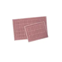 Набір килимків Karaca Home - Kelly Quatro murdum сливовий 50x80+50x40
