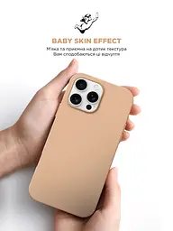 Силиконовый чехол с MagSafe для Apple iPhone 16 Pro Max, ICON2 MagCase, золотой, противоударный, панель с мягкой подкладкой, защита всего корпуса, поддержка беспроводной зарядки, совместим с защитными стеклами и пленками, ArmorStandart (ARM80196) - мініатюра 8