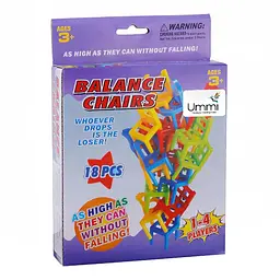 Настільна інтерактивна гра Ummi 301 Balance Chairs (18pcs) Colorful - мініатюра 5