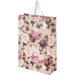 Пакет подарунковий JUMBO Flores 760240ML Бежевий shop (2000991026933)