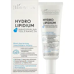 Зволожуючий та заспокійливий бар'єрний крем Bielenda Hydro Lipidium Maximum Tolerance 50 мл - мініатюра 2