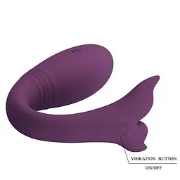 Вібратор Pretty Love Jayleen Stimulator Dark Purple (App) - мініатюра 4