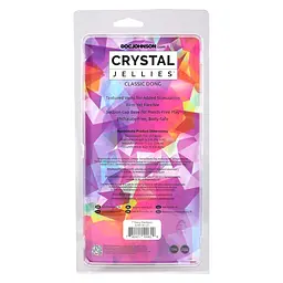 Ділдо Doc Johnson Crystal Jellies 7 Inch Classic Dong Rainbow, 17.8 см - мініатюра 6