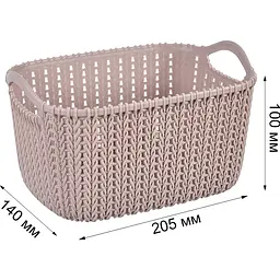 Кошик Stars Plast какао 3 л (94258/как) - мініатюра 3