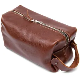 Чоловіча шкіряна косметичка GRANDE PELLE 21х11х9 см acs0018588 - мініатюра 2