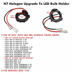 Адаптер для встановлення LED ламп Н7 PL-D114 (Aslant Angle) - мініатюра 5