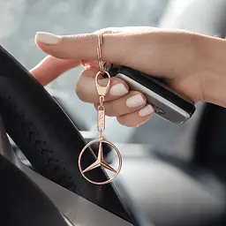 Брелок з червоного золота Mercedes (Мерседес) (з9003.3) - мініатюра 5