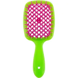 Щітка для волосся салатова з малиною Superbrush Janeke