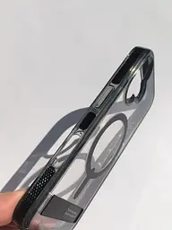 Чохол протиударний з підставкою ZAGG Gear4 Crystal Palace MagSafe для iPhone 16 Прозорий + Black - мініатюра 6