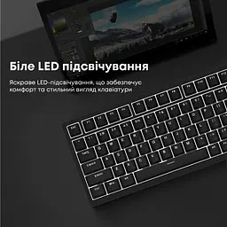 Клавіатура Ajazz AK820 Red Switch Black (AK820-R-B) [163665] - мініатюра 14