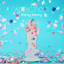 Фаллоимитатор с конфетти Addiction Party Marty 7.5 Frost Confetti, 19х3.8 см (белый) - миниатюра 4