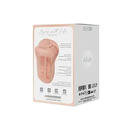 Мастурбатор-вагіна + попка Alive Lola Super Realistic Masturbator L Flesh, два канали, реалістик - мініатюра 8