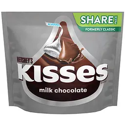 Шоколадні цукерки Hershey's Kisses Milk Chocolate 306г