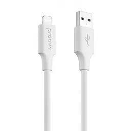 Кабель Proove Striped Silicone USB to Lightning (1m) white (CCSS00001102)