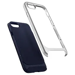 Чохол протиударний Spigen Neo Hybrid Herringbone 054CS22199 для iPhone 7/8/SE 2020/2022 Satin Silver - мініатюра 4