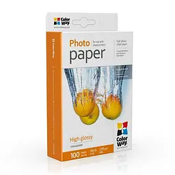 Фотопапір ColorWay глянсовий 230г/м2 10х15см 100 арк. (PG2301004R)