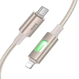 Дата кабель Hoco U 144 New Type-C to Lightning 27 W (1.2 m) Gold - мініатюра 4