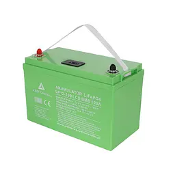 Акумулятор AZO Digital LiFePO4 LP12-100 100Ah 12V 100A LCD Bluetooth (305820) - мініатюра 2