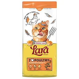 Сухий корм преміум-класу для котів Lara Adult with Chicken & Turkey ЛАРА ІНДИЧКА КУРКА 12.5 кг