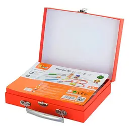 Ігровий набір Viga Toys Валіза доктора 50530 дерев'яний набір 10 інструментів лікаря - мініатюра 5
