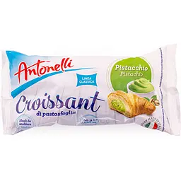 Круасани Antonelli Maxi Pistachio з фісташковою начинкою 640 г (8 шт. х 80 г)