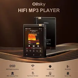 HIFI MP3 Audio плеєр Oilsky M308 LDAC DSD512 Hi-Res Lossless 80 ГБ MAX97720, Bluetooth, Wi-Fi, Android - мініатюра 8