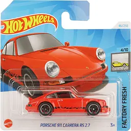 Базовая машинка Hot Wheels Factory Fresh Porsche 911 Carrera RS 2.7 красная (5785) 