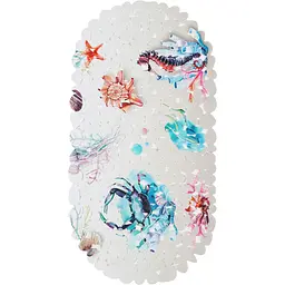 Килимок для ванної Eco Fabric Камінці 66х38 см фото-прінт Морське дно (6638-005)