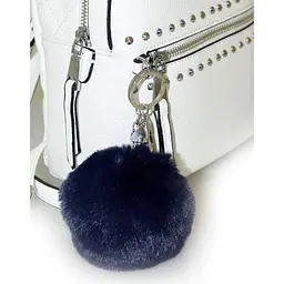 Брелок Yes з пушком Navy Fluffy, 9 см, чорний (558116) - мініатюра 2