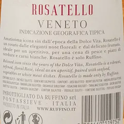 Вино Ruffino Rosatello, рожеве, сухе, 12%, 0,75 л - мініатюра 3