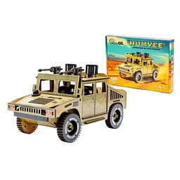 Дерев'яний 3D конструктор "Humvee" 100 деталей PuzzleOK det0016059 - мініатюра 1