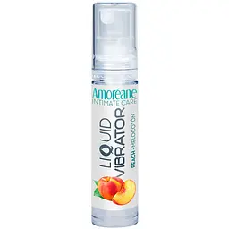 Рідкий вібратор Amoreane Peach з ароматом персика 10 мл