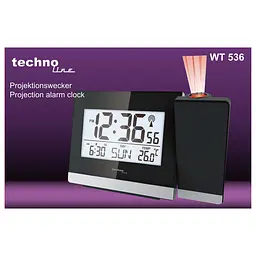 Годинник проекційний Technoline WT536 Black (WT536), Чорний - мініатюра 5