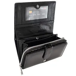 Гаманець жіночий шкіряний Semi Line RFID Black (P8229-0) - мініатюра 2