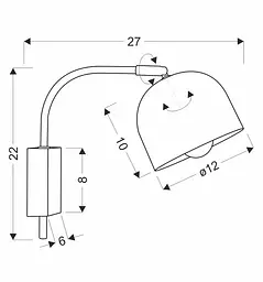Бра Candellux 21-75475 RUPI - мініатюра 3