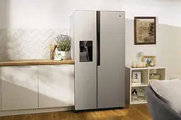 Холодильник Gorenje SBS 179x68x91см 2 двері Х-368 л М-167 л A++ NF Plus Інвертор диспенсер Дисплей сірий (NRS9EVX1) - мініатюра 3