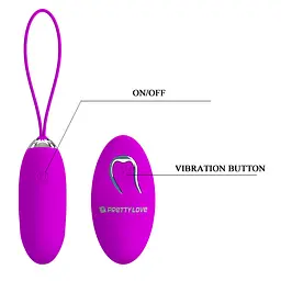 Віброяйце Pretty Love Julia Vibrating Egg Purple - мініатюра 8