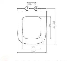 Сидіння для унітазу NKP LENTO 0405 Soft Close+Quick Release дюропласт 30412 - мініатюра 7