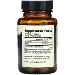 Серрапептаза Dr. Mercola Serrapeptase Enzymes 60 капсул - мініатюра 2