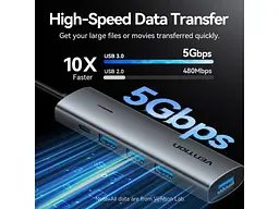 USB-хаб Vention 5 Port Black (TGZHB) - мініатюра 11